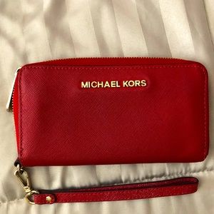 Michael Kors red wallet